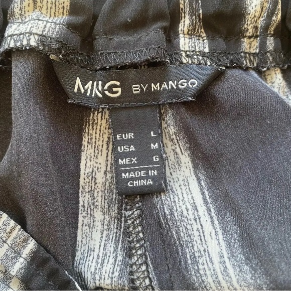 MNG by Mango High Rise Zebra Stripe Elastic Waist Pants - Picture 4 of 4